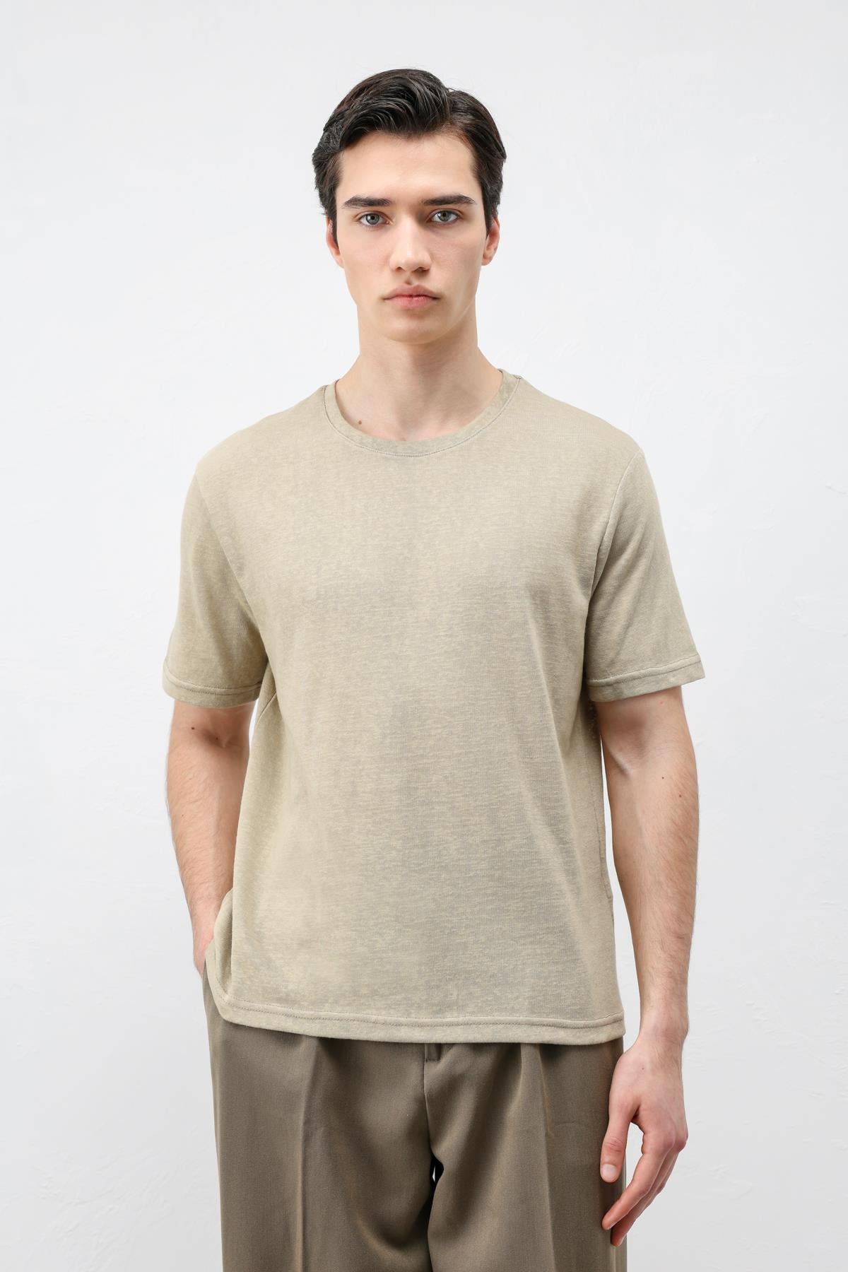 Antioch Haki Basic Erkek T-Shirt