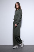 Antioch-Antioch Haki Basic Kadın Sweatshirt-Sweatshirt-2-milagron.live
