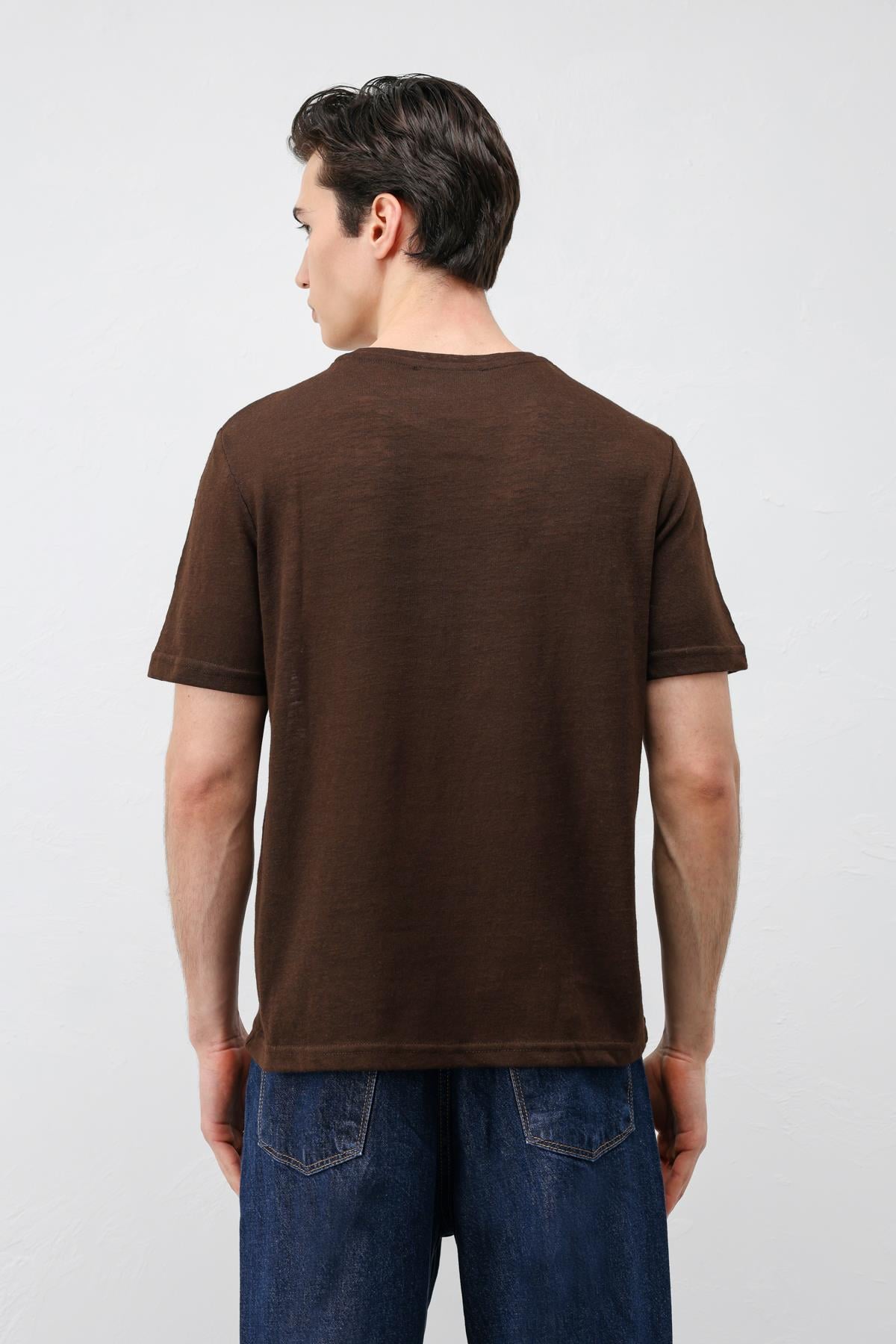 Antioch Kahve Basic Erkek T-Shirt