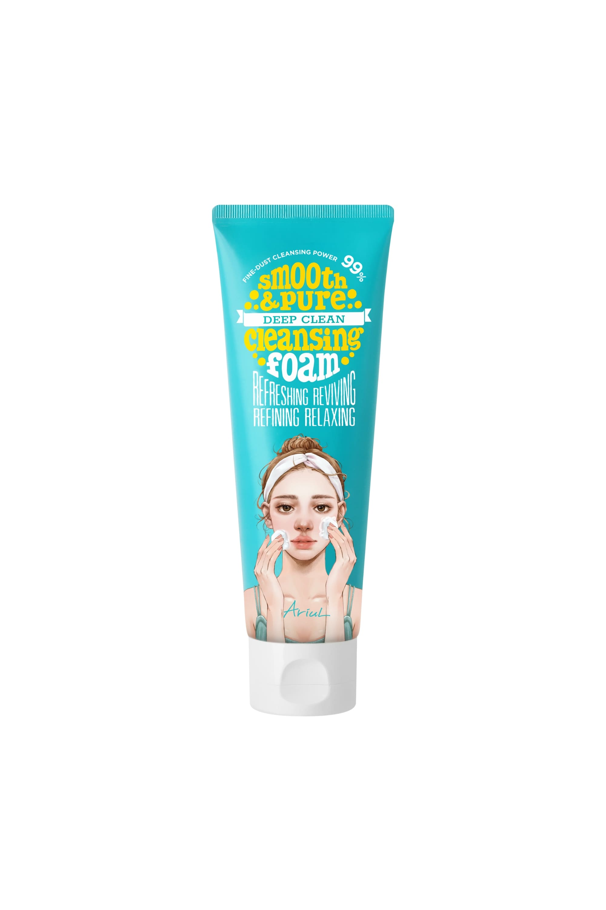 Ariul Smooth & Pure Deep Clean Cleansing Foam 120Ml - Bitki Özlü Arındırıcı Doğal Cilt Temizleme Köpüğü