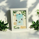 Art Projects-Swimming Siesta Suluboya El Yapımı çerçeveli Resim-RESİM-2-milagron.live