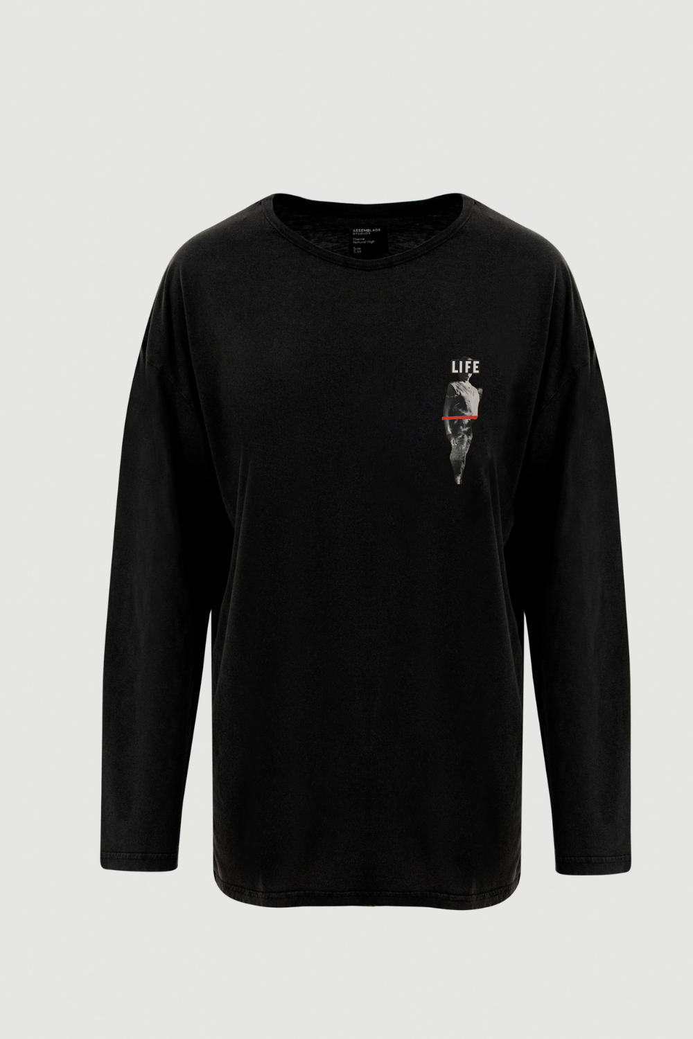 Assemblage Studios-Statue Long Sleeve Tee - Front Print-T-Shirts-1-milagron.live