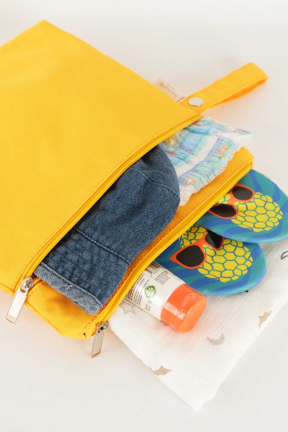 Atelier Bomonti-Mamikids Wet&dry Su Geçirmez Islak Kuru,kirli Temiz,plaj,havuz Kreş Fonksiyonel Sarı Çanta-Omuz Çantası-4-milagron.live