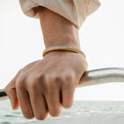 Mesh Bangle In Gold