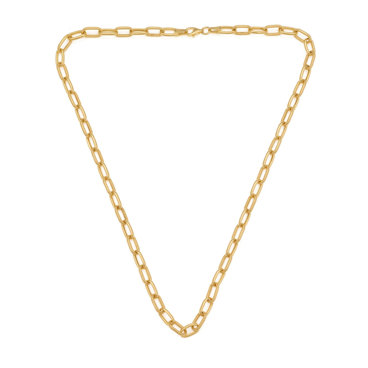 Rivet Chain Necklace In Gold