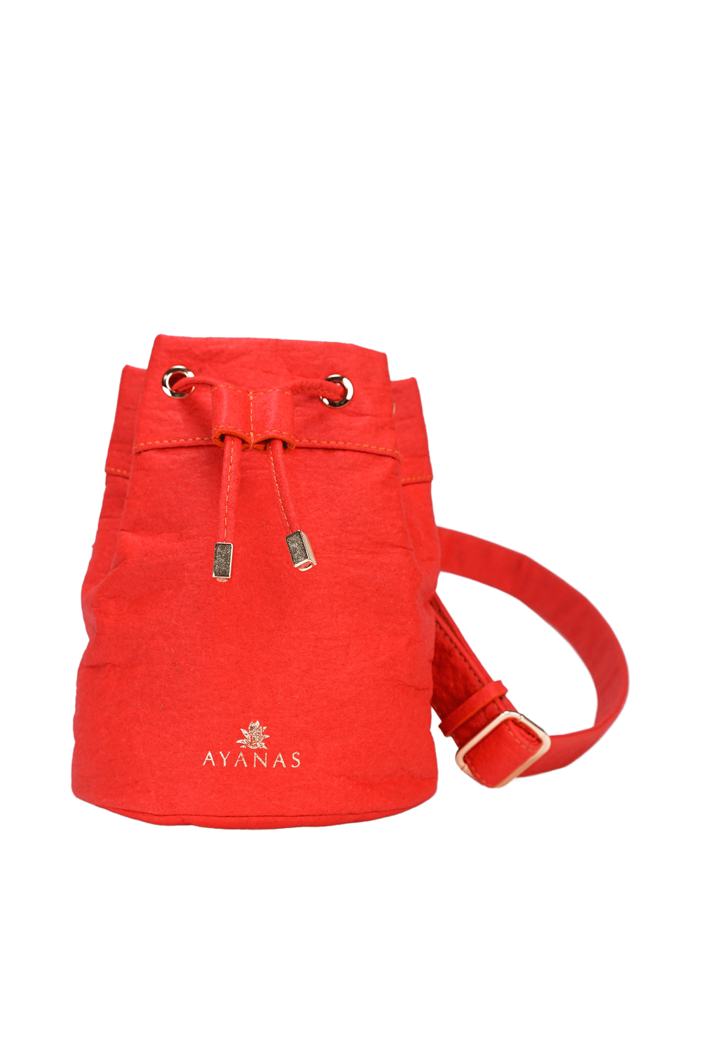 Ayanas-Ela Bucket Bel Çantası – PIÑATEX® Paprika-Bel Çantası-2-milagron.live