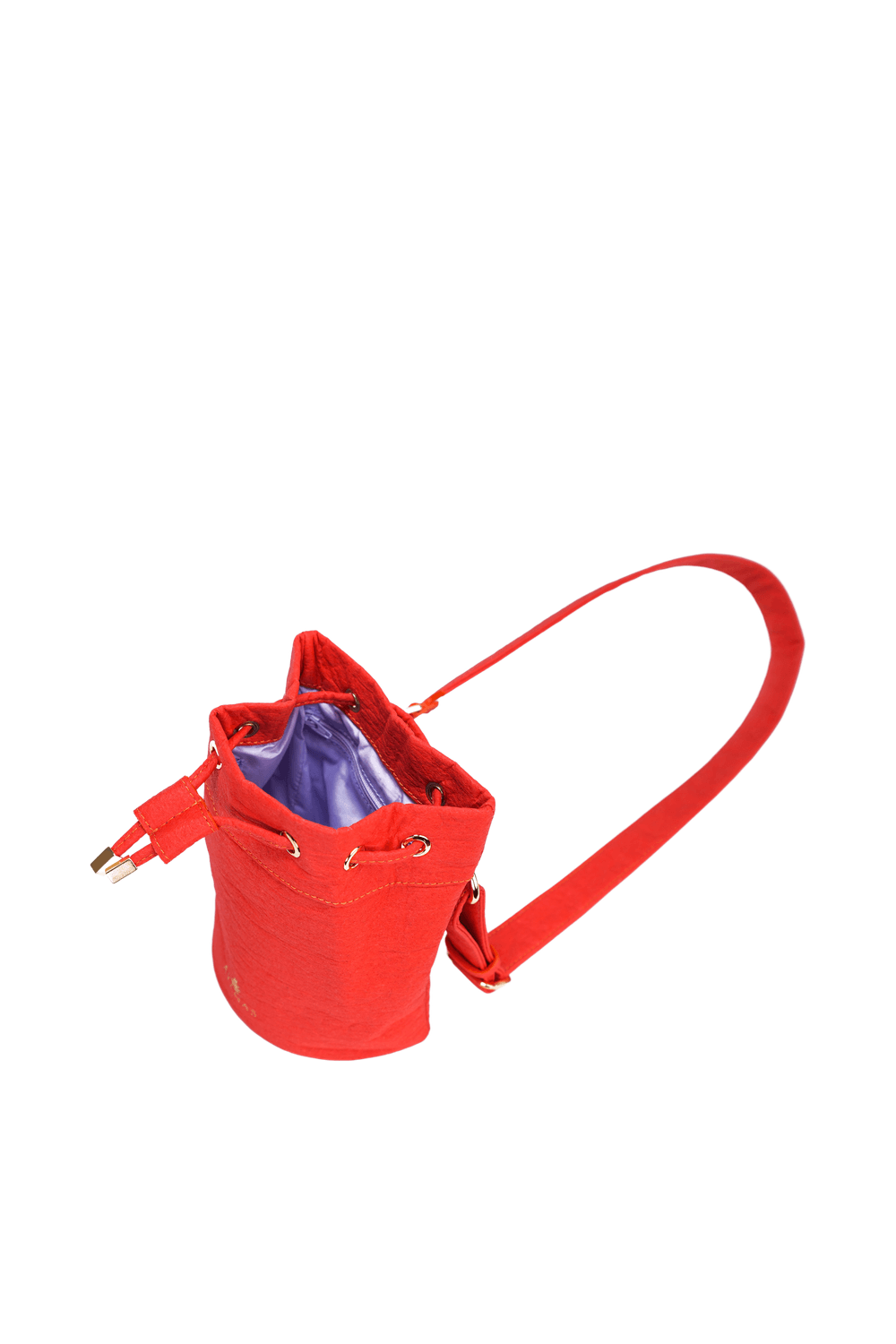 Ayanas-Ela Bucket Bel Çantası – PIÑATEX® Paprika-Bel Çantası-3-milagron.live