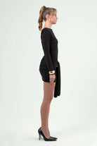 BÉLF-Luna Black Dress-Elbise-4-milagron.live