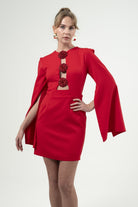 BÉLF-Valentina Red Dress-Elbise-3-milagron.live