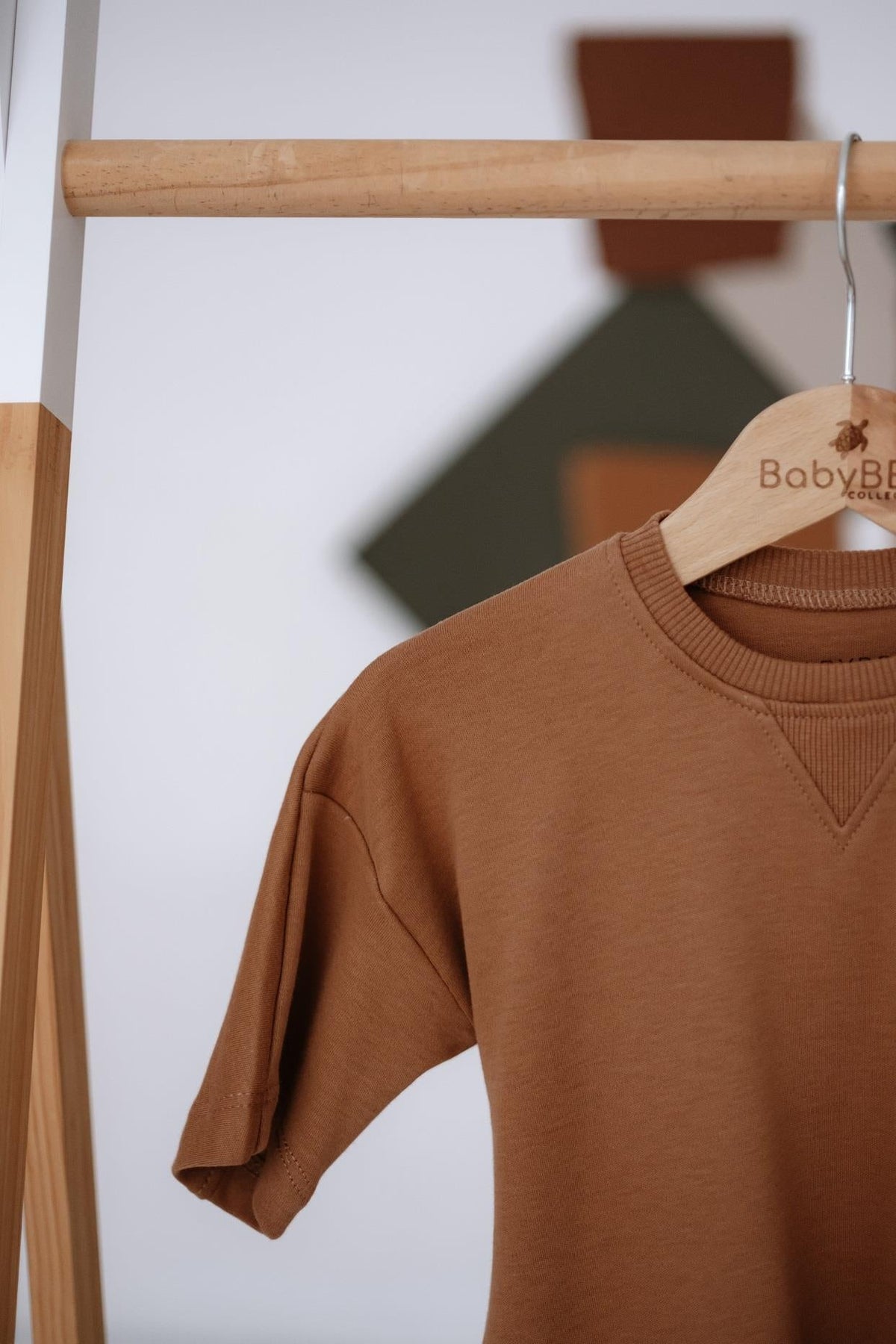 Babybek-Premium Kadın Oversize Kahverengi T Shirt-T-Shirts-4-milagron.live