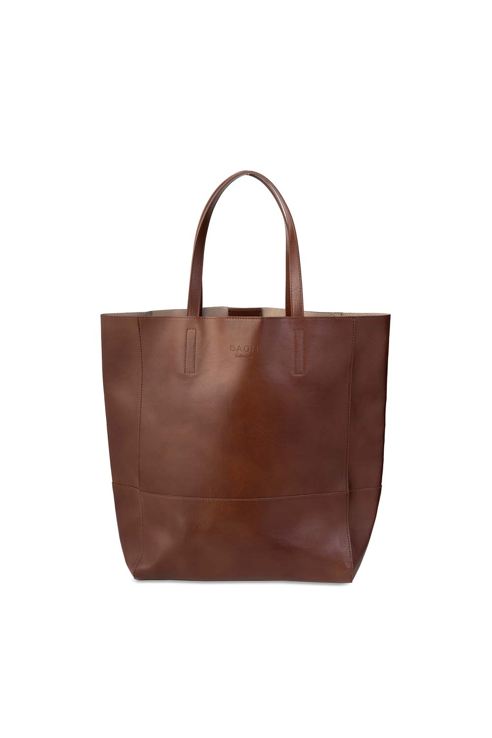 Bagh Collection-Olive Leather Handbag Brown-Omuz Çantası-1-milagron.live