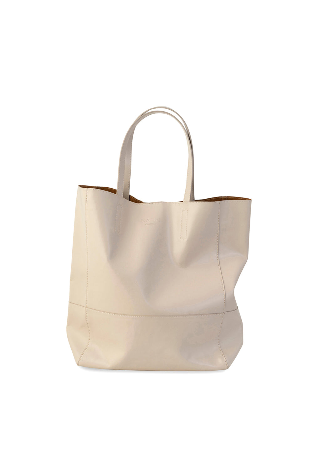 Bagh Collection-Olive Leather Handbag Cappuccino-Omuz Çantası-1-milagron.live