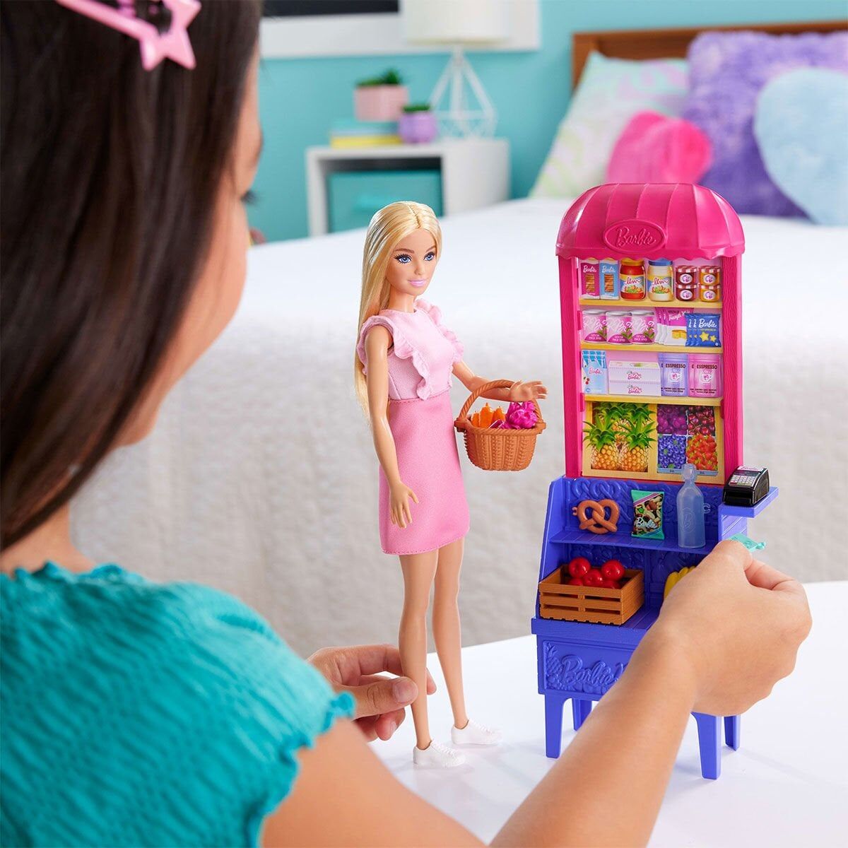 Jct05 Malibu Market Barbie Ve Oyun Seti Barbie And Teresa Recipe For Friendship