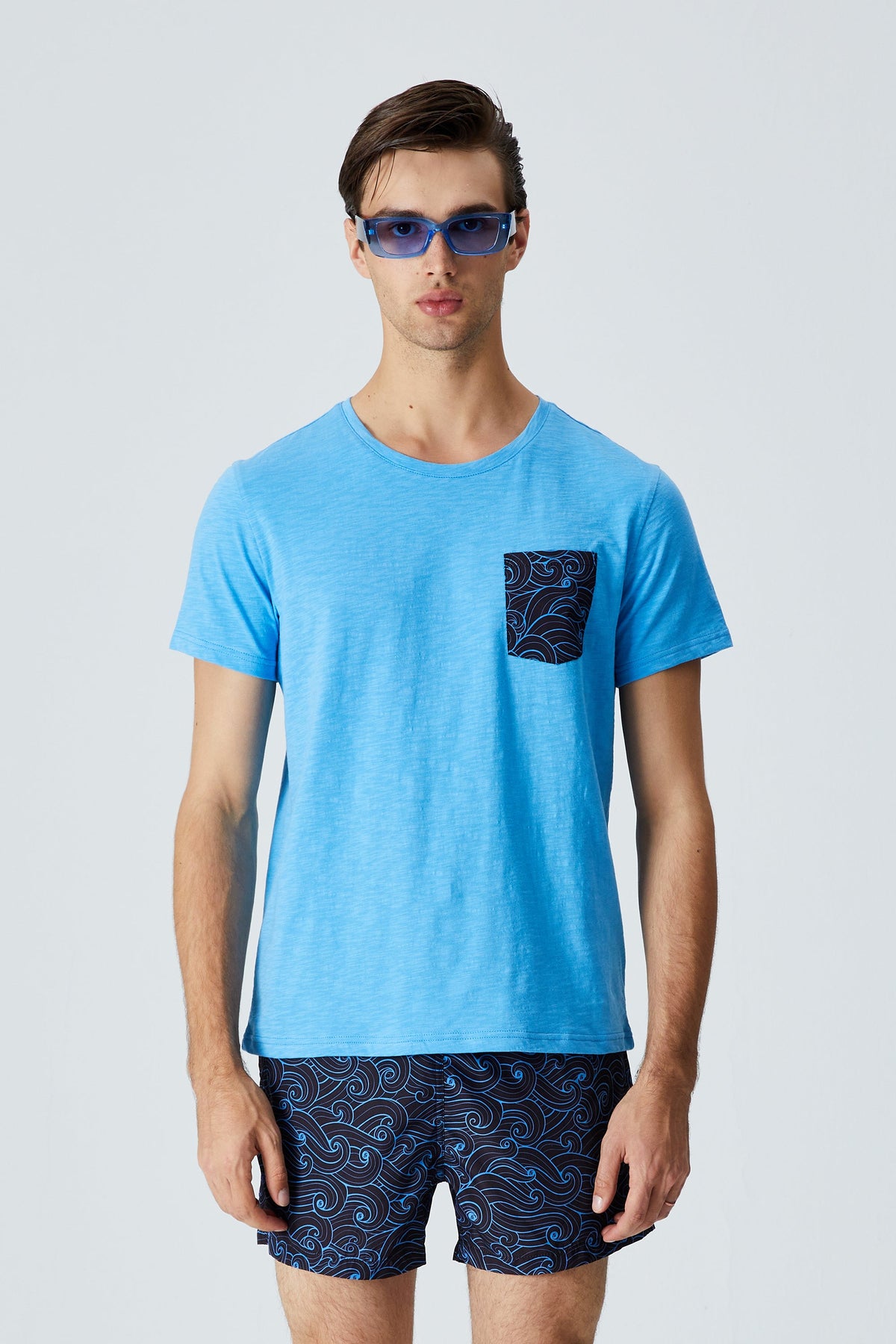 Cepli T-Shirt - Mavi