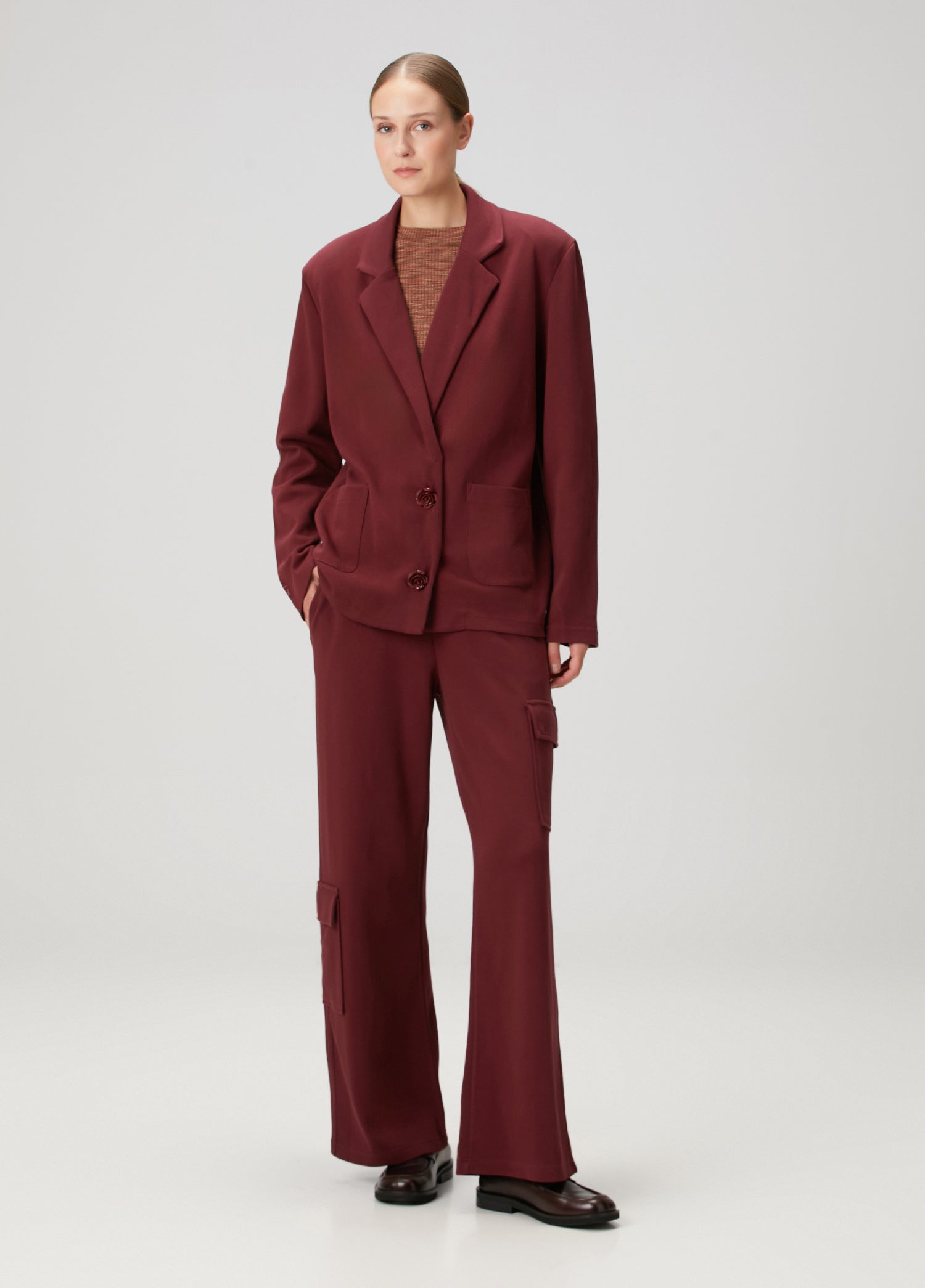 Daisy Cargo Pantolon - Bordo