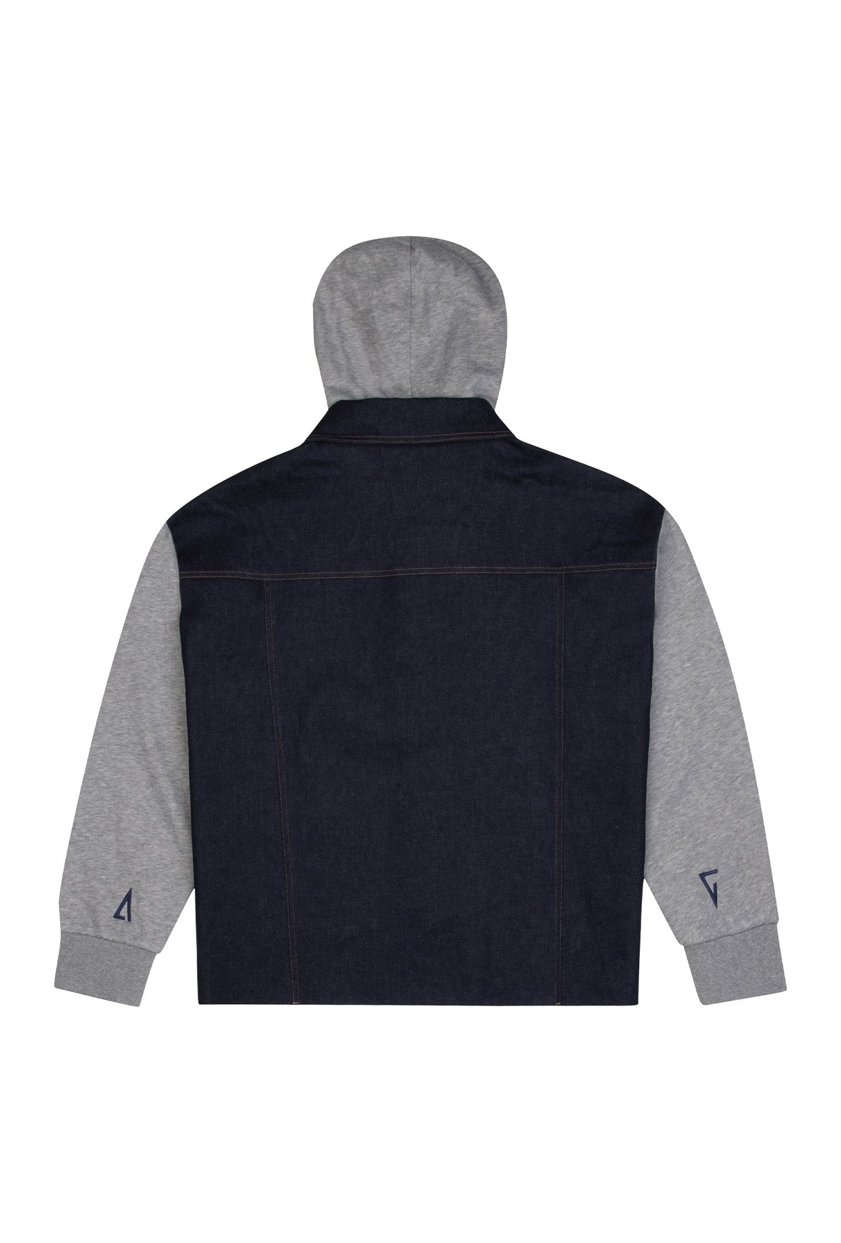 Denim Ceket - Gri/Lacivert