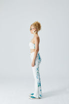 Denim Bralet - Beyaz/Yeşil
