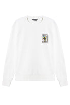 Kırık Beyaz Paraguay Nakışlı Yuvarlak Yaka Sweatshirt