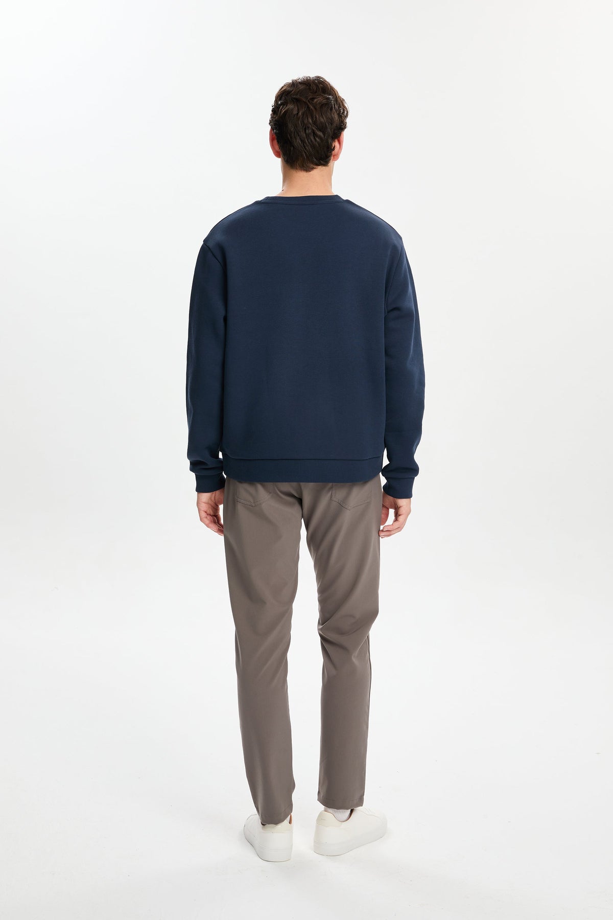 Lacivert Harvest Nakışlı Sweatshirt