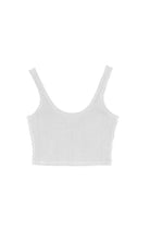 Waffle Crop Top - Beyaz