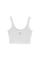 Waffle Crop Top - Beyaz