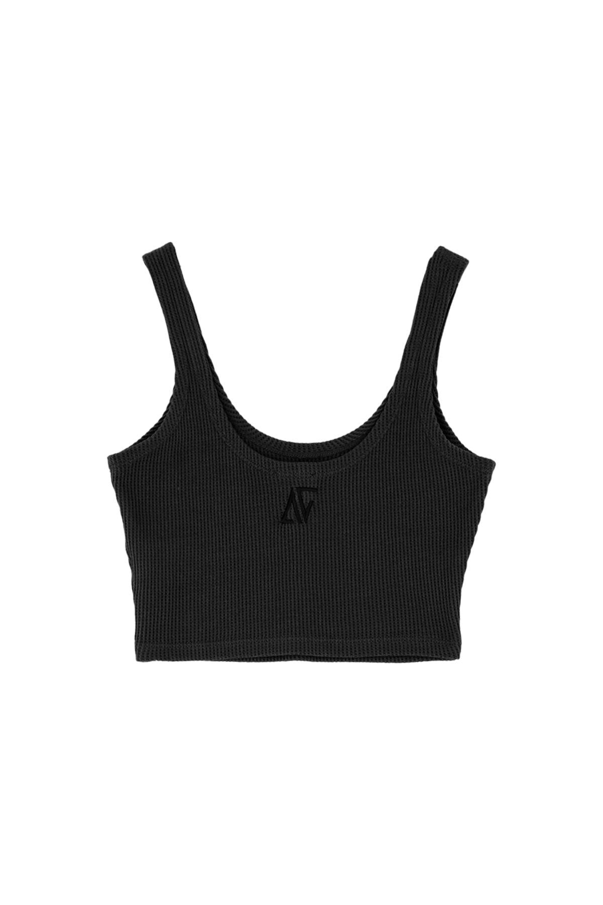 Waffle Tank Top - Siyah