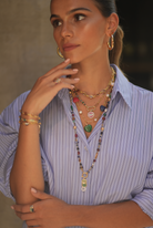 Berrin Özkan-Cleopatra Red Evil Eye Necklace-Kolye-2-milagron.live