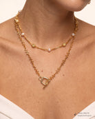 Coralia Gold Plated Chain Necklace