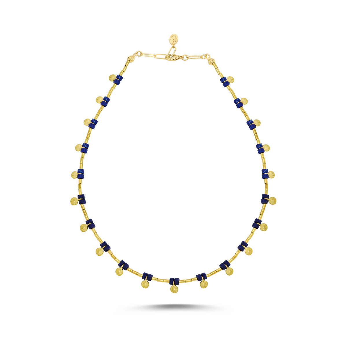 Berrin özkan-Greco Lapis Necklace-Necklaces-1-milagron.live