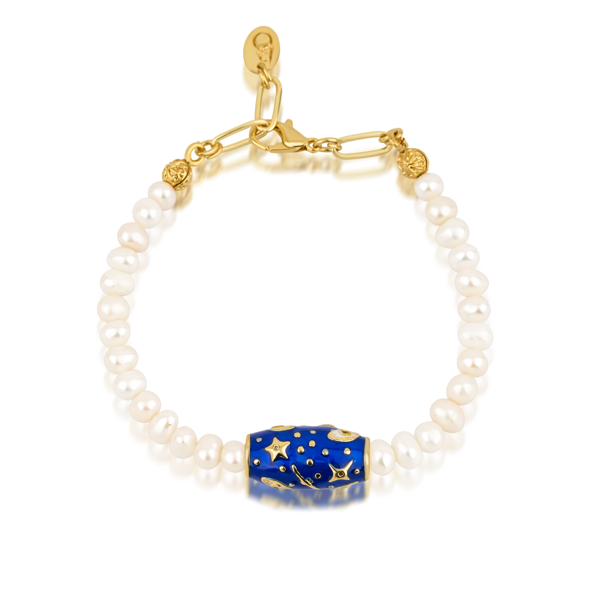 Berrin özkan-Pearl Galaxy Navy Bracelet-Bracelet-1-milagron.live