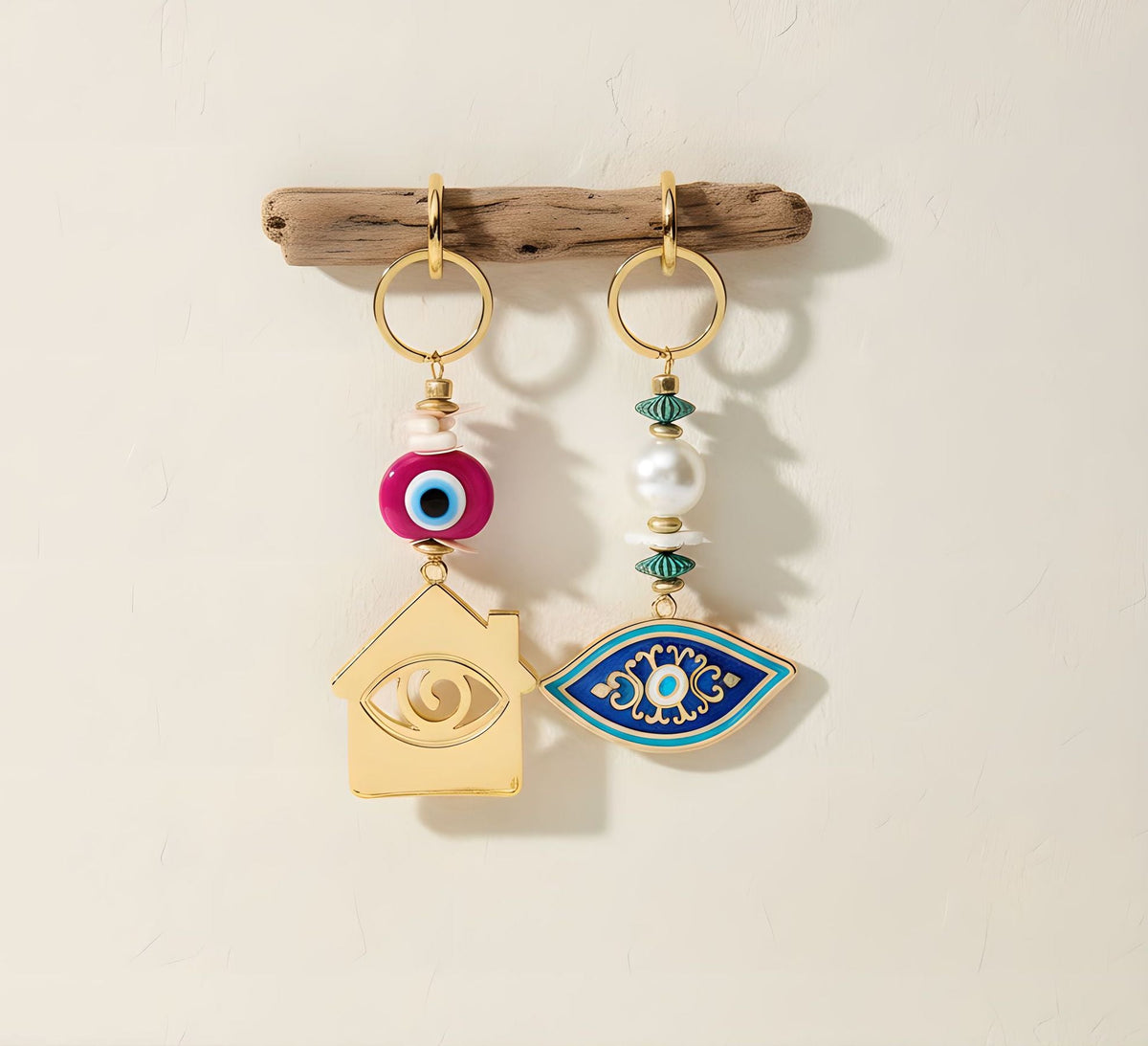 Berrin özkan-Tilsim Navy Evil Eye Keychain / Bag Charm-Key Chain-2-milagron.live