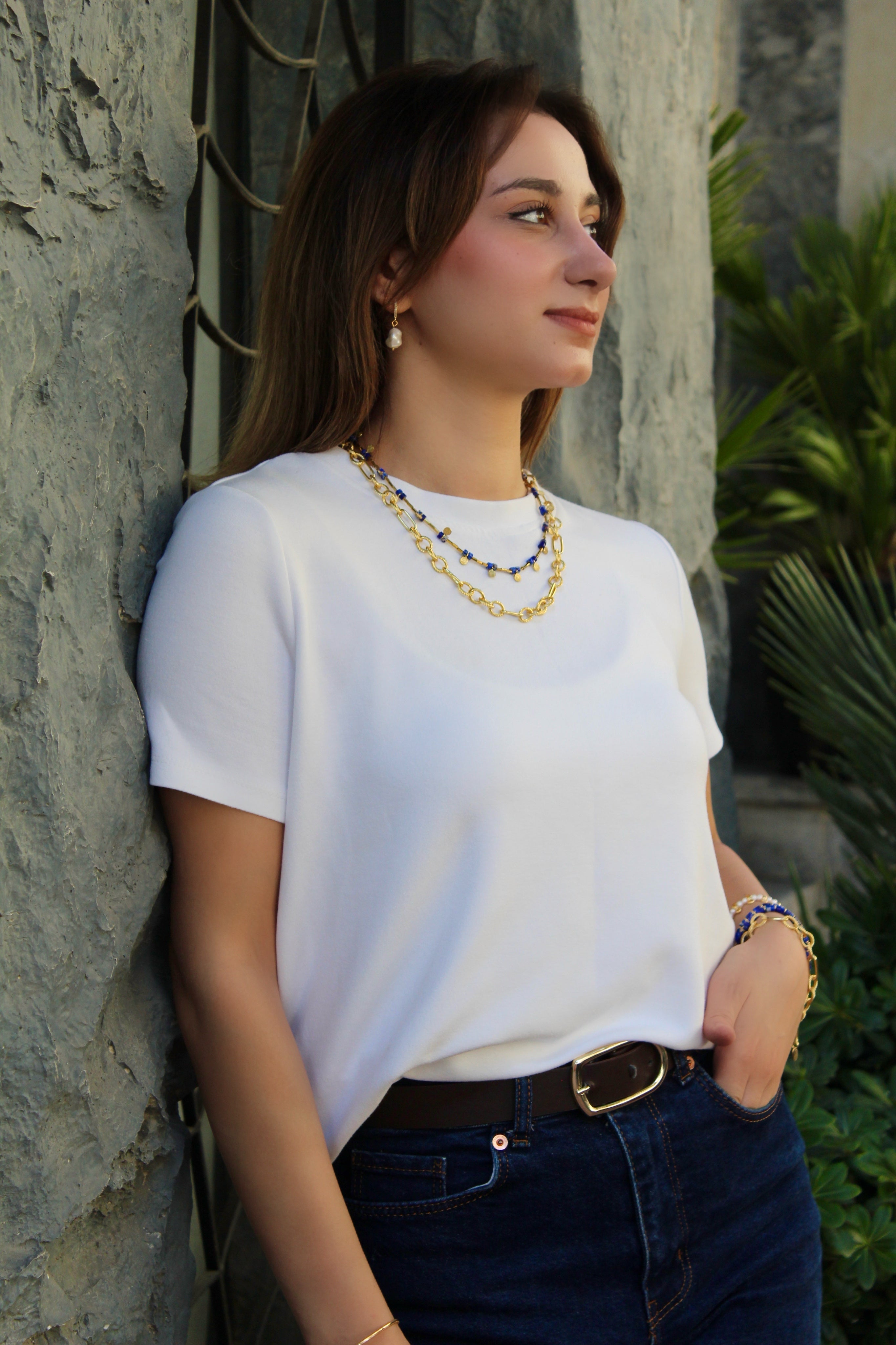 Berrin özkan-White Dusk Baroque Pearl Earrings-Earring-2-milagron.live
