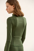 Birdiejay-Birdiesmooth Icon Mode Cropped Pilates Jacket Koyu Zeyti̇n Yeşi̇li̇ Crop Pilates Ceketi-Ceketler-7-milagron.live