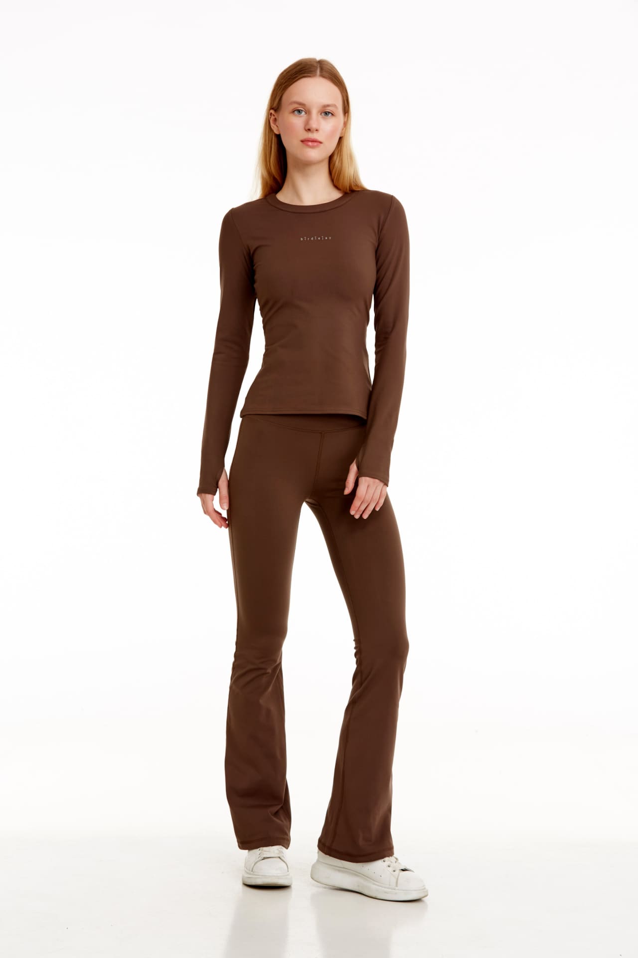 Birdiejay-Birdiesmooth Made For Walking Bootcut Leggings Koyu Kahve Bootcut Yoga Ve Spor Taytı-Spor ve Yoga Taytları-6-milagron.live
