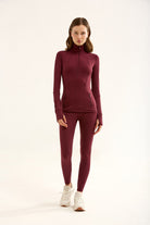Birdiejay-Birdiesmooth Statement Half Zip Bordo Yarim Fermuarli üst-5-milagron.live
