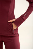 Birdiejay-Birdiesmooth Statement Half Zip Bordo Yarim Fermuarli üst-9-milagron.live