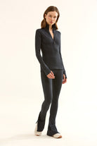 Birdiejay-Birdiesmooth Statement Half Zip Si̇yah Yarim Fermuarli üst-Half Zip Üstler-7-milagron.live