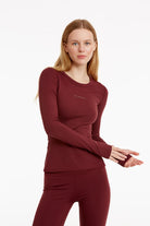 Birdiejay-Birdiesmooth Your New Go To Bordo Uzun Kollu T Shirt-T-Shirts-2-milagron.live