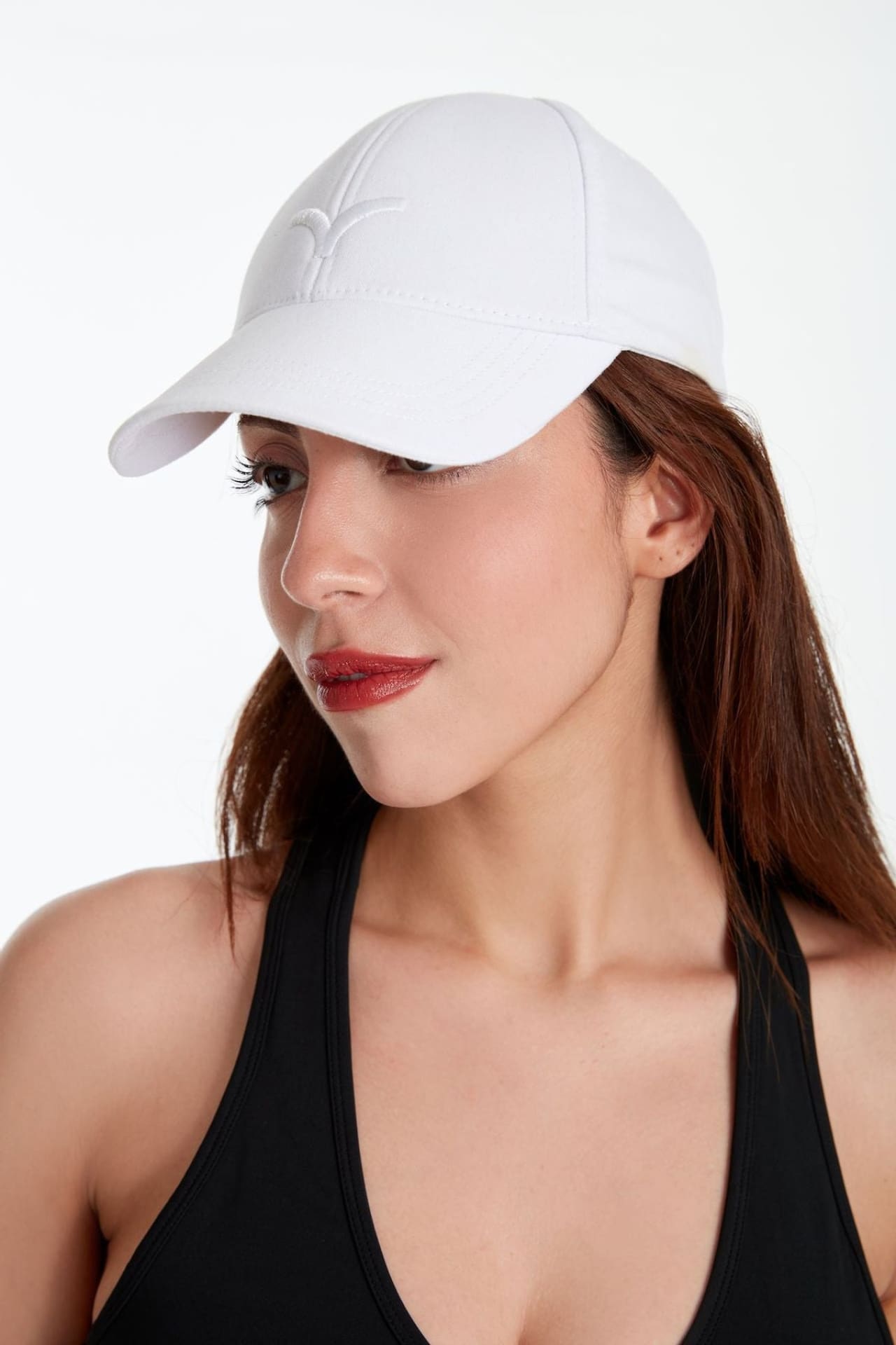 Birdiejay-Solid Cap Spor Şapkası Beyaz-Şapka-1-milagron.live