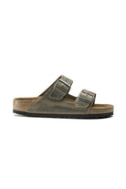 Birkenstock-Arizona SFB Leoi Faded Khaki-Sandalet & Terlik-1-milagron.live