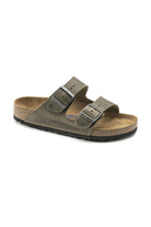 Birkenstock-Arizona SFB Leoi Faded Khaki-Sandalet & Terlik-4-milagron.live