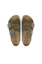 Birkenstock-Arizona SFB Leoi Faded Khaki-Sandalet & Terlik-5-milagron.live