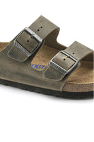Birkenstock-Arizona SFB Leoi Faded Khaki-Sandalet & Terlik-6-milagron.live
