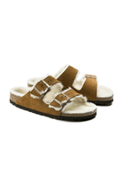 Birkenstock-Arizona Suede Shearling-Sandalet & Terlik-2-milagron.live