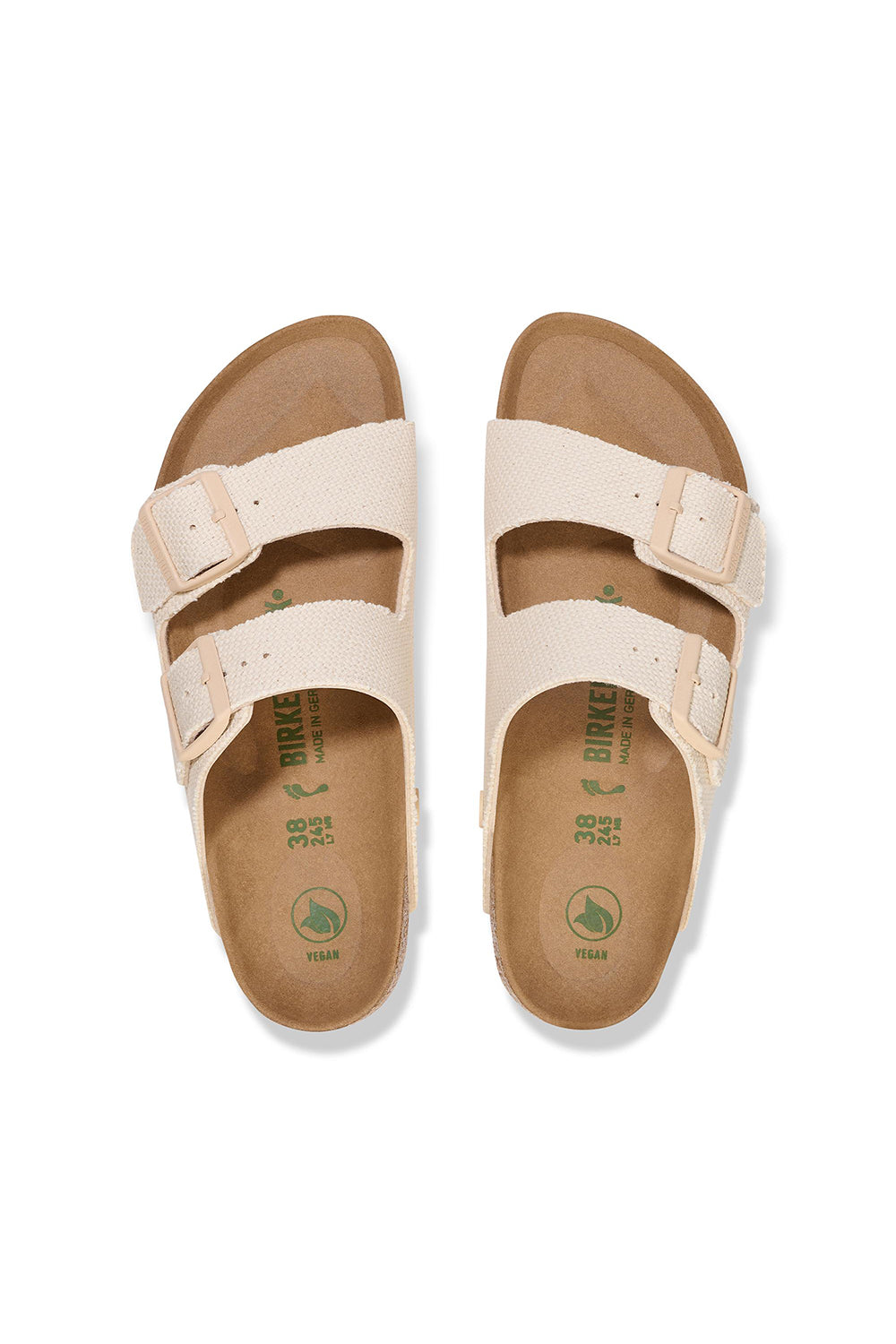 Birkenstock-Arizona Tex Rough Canvas Vegan-Sandalet & Terlik-3-milagron.live
