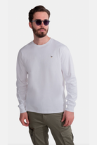 Blinky London-Merserize Uzun Kollu Interlok Beyaz T-shirt-T-Shirts-1-milagron.live