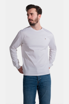 Blinky London-Merserize Uzun Kollu Interlok Beyaz T-shirt-T-Shirts-2-milagron.live