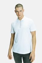 Blinky London-Textured Fermuarlı Polo Yaka T-shirt-T-Shirts-1-milagron.live