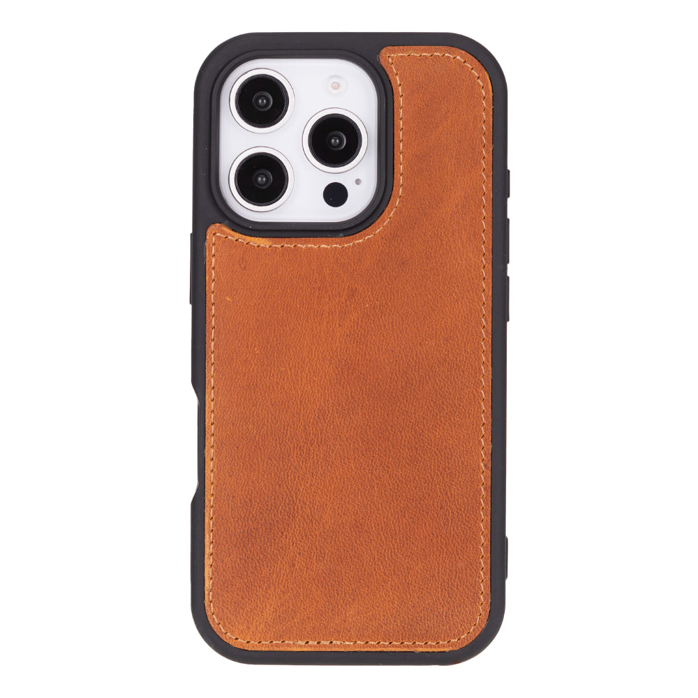Aurel Magna Mocca Sand Deri Iphone 16 Pro (6.3") Wallet Case – Rfid Korumalı & Magsafe Uyumlu