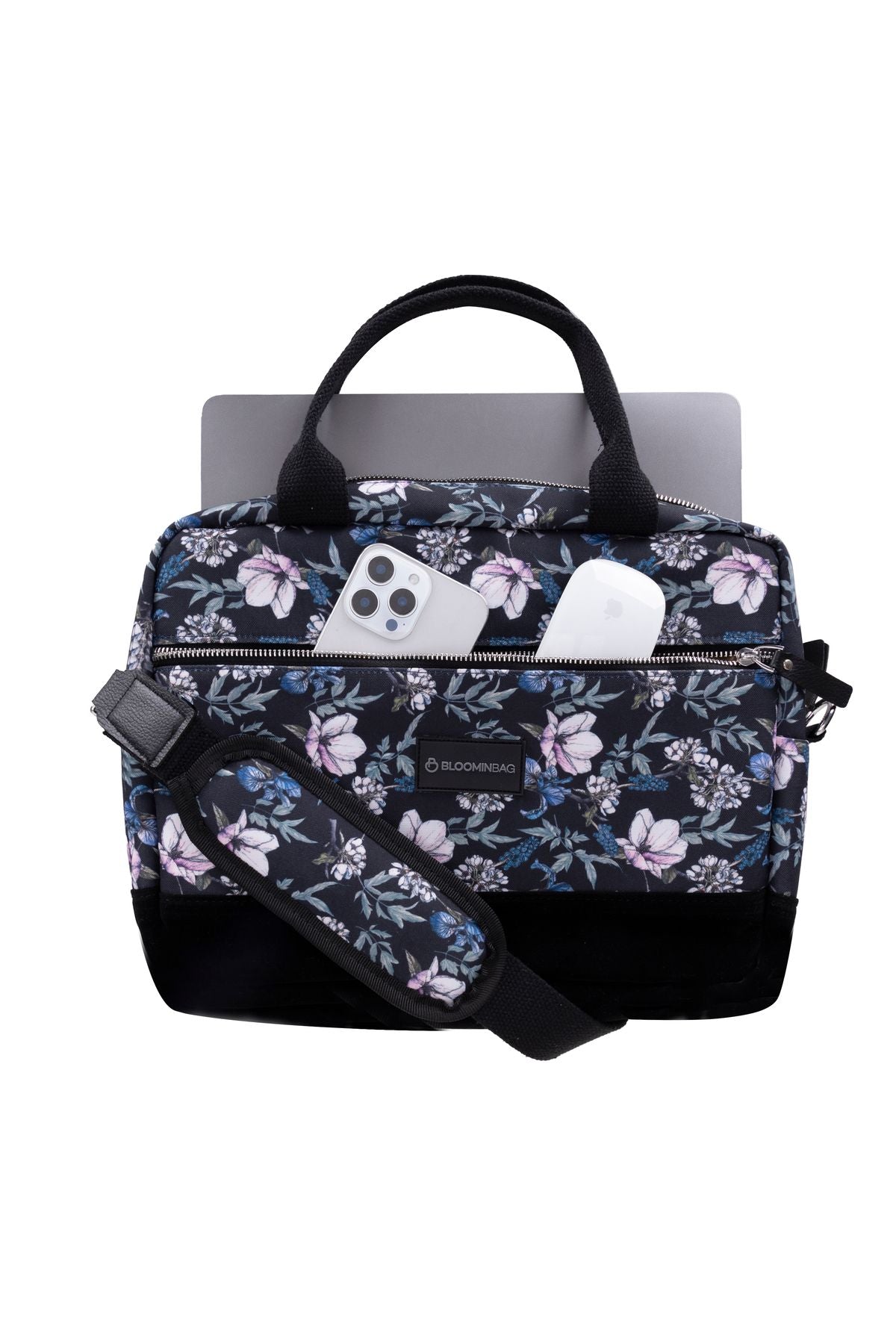 Bloominbag-Black Cherries 13 14 Inç Laptop / Macbook çantası-2-milagron.live